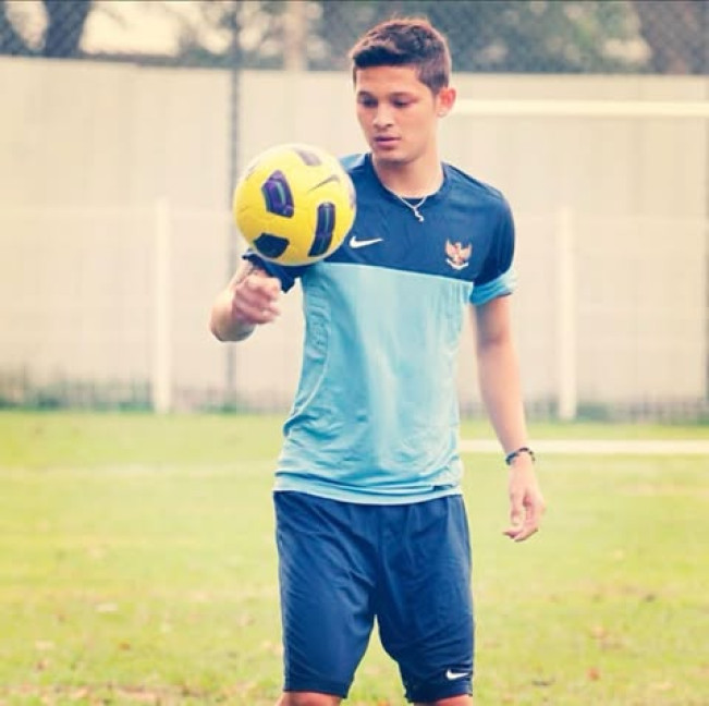 Syamsir Alam saat berkaus Timnas. (Instagram @syamsir11alam)